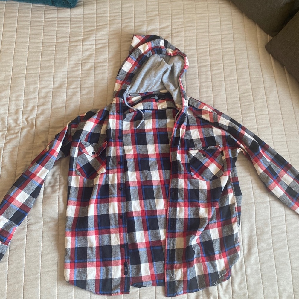 Molokai Surf Co flannel with a hoodie!